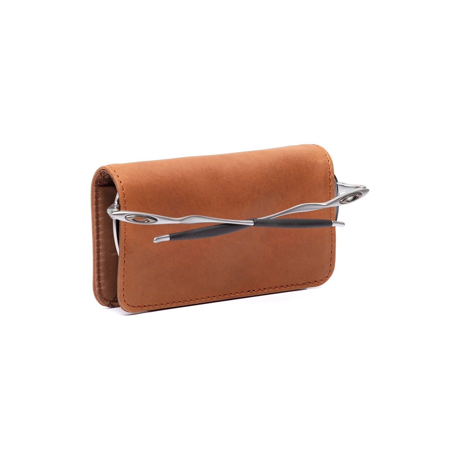 Gift Set Leather Toiletry Bag Cognac Stacey with Rituals Shower Foam