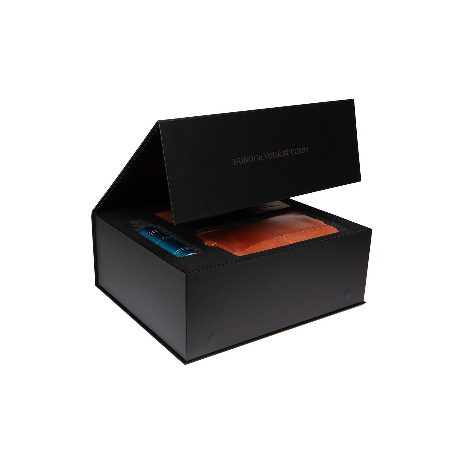 Gift Set Leather Toiletry Bag Cognac Stacey with Rituals Shower Foam