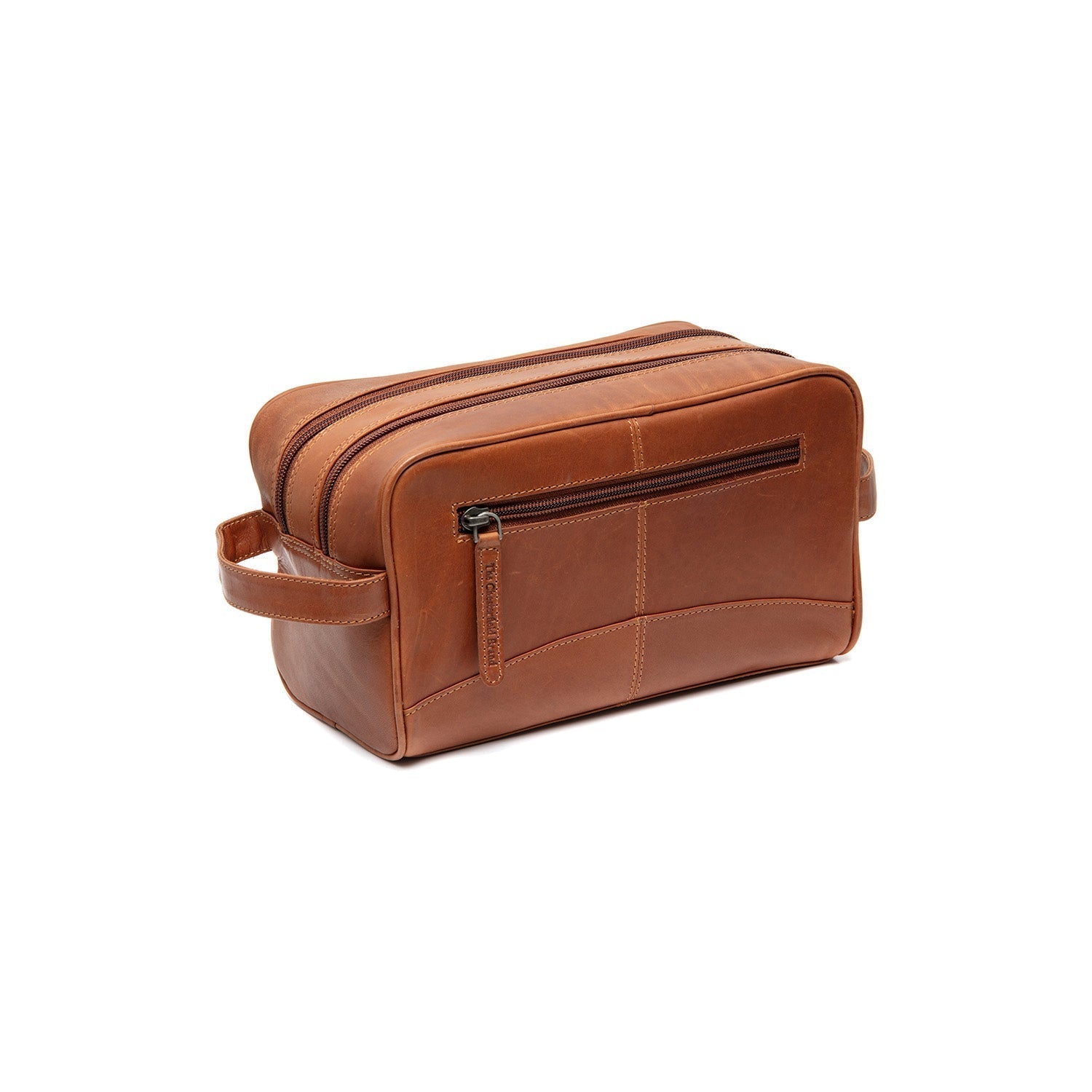 Gift Set Leather Toiletry Bag Cognac Stacey with Rituals Shower Foam