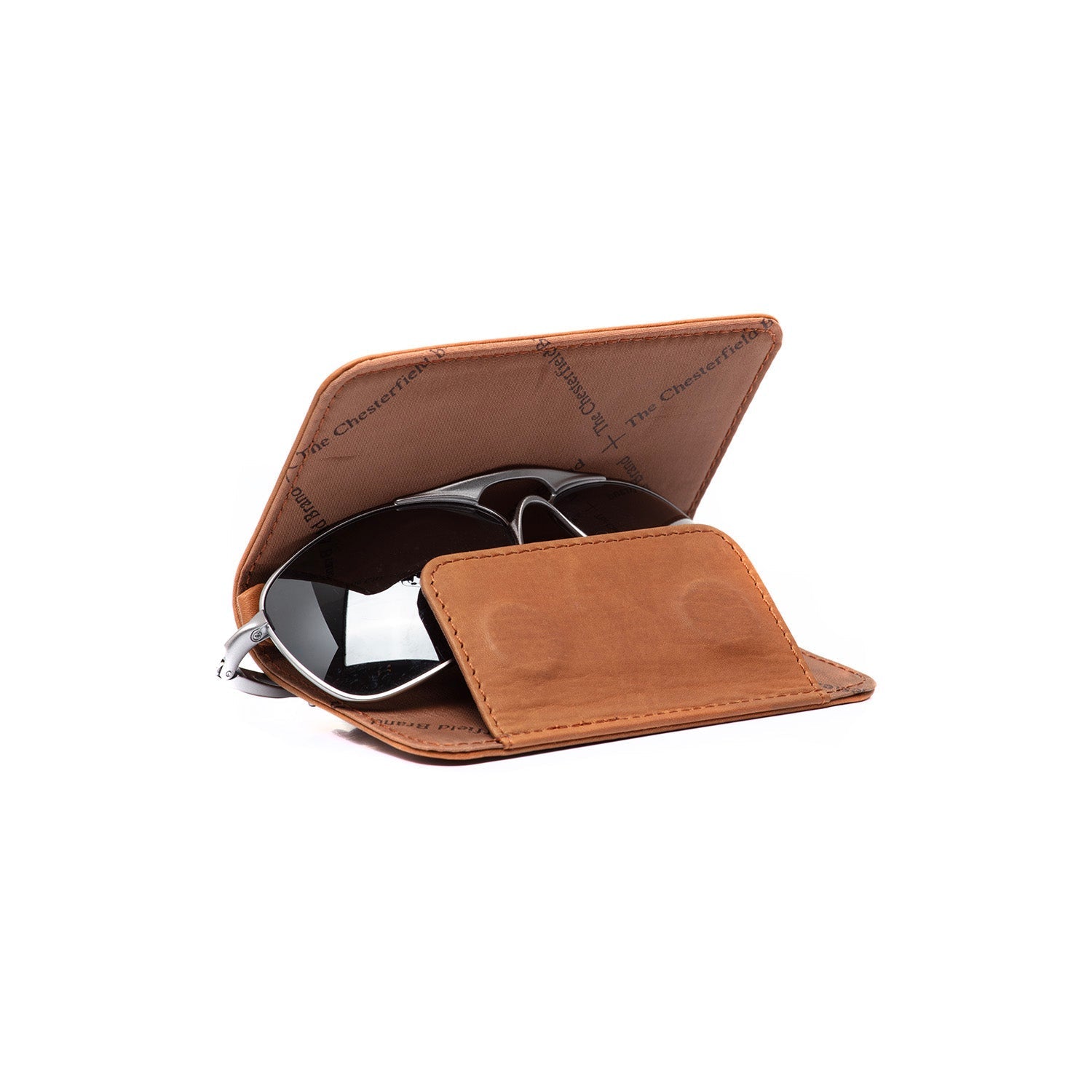 Gift Set Leather Toiletry Bag Cognac Stacey with Rituals Shower Foam