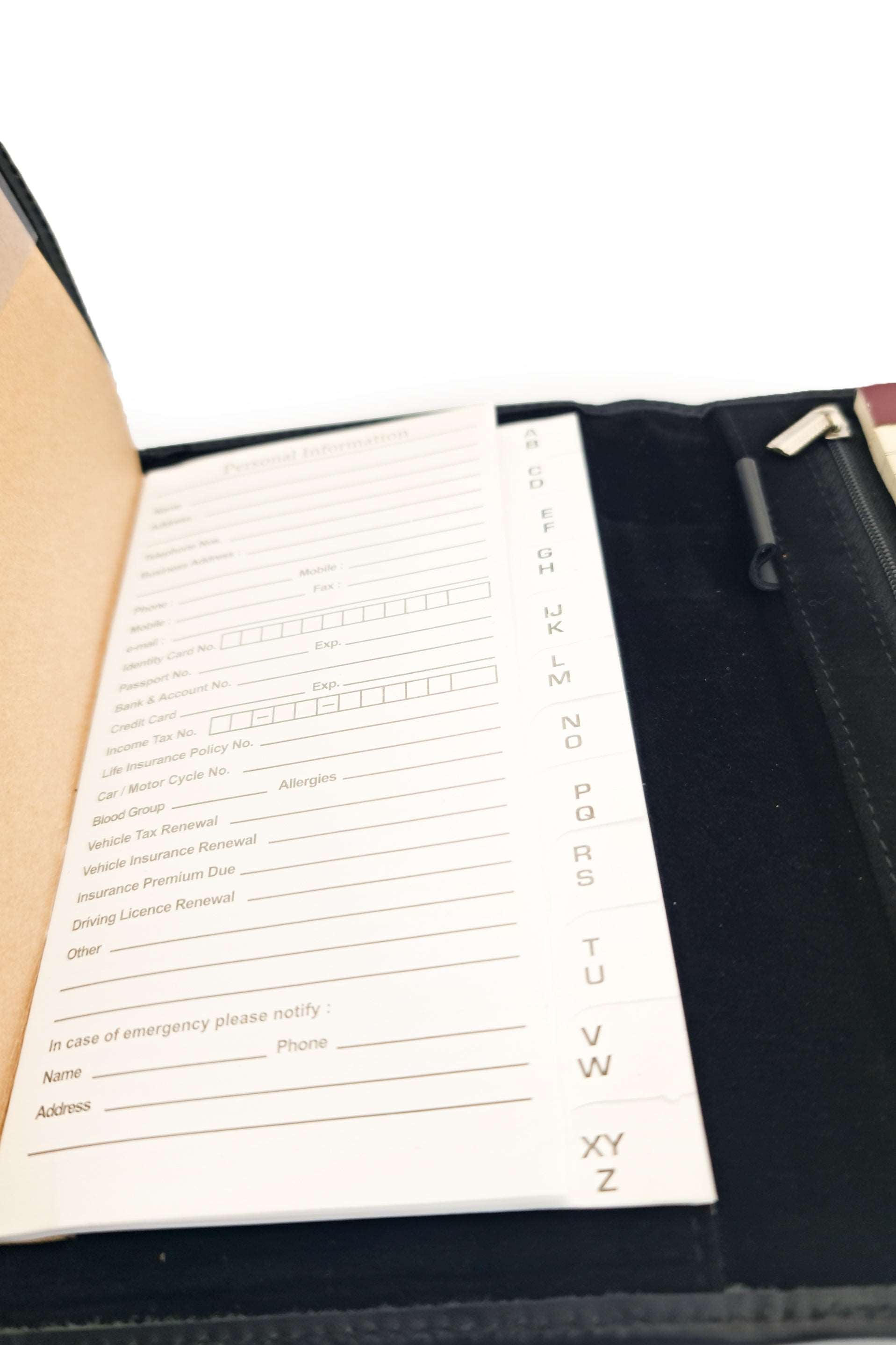 Mini Leather Folio // Note Pad Organizer